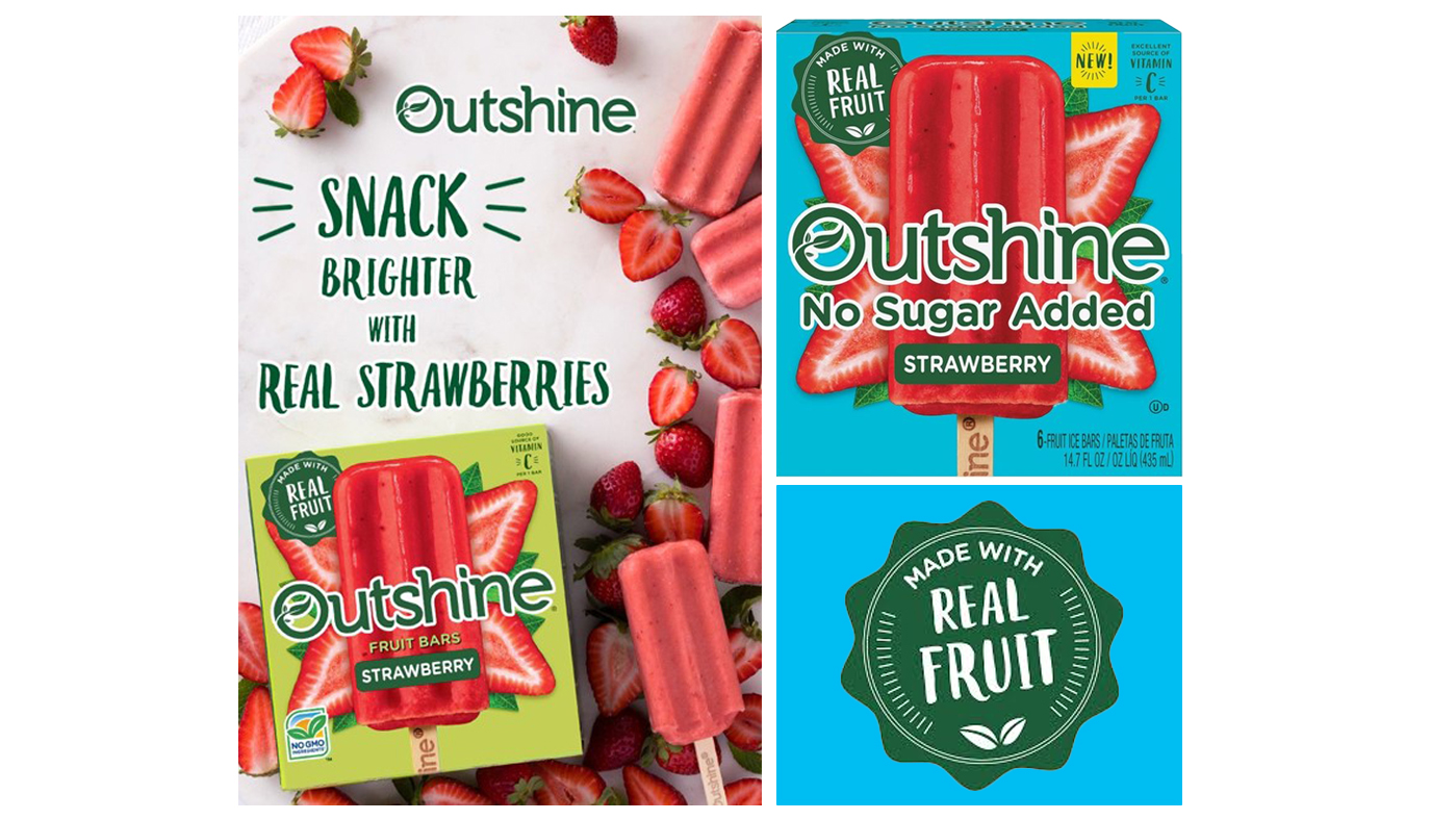Outshine Strawberry Popsicles
