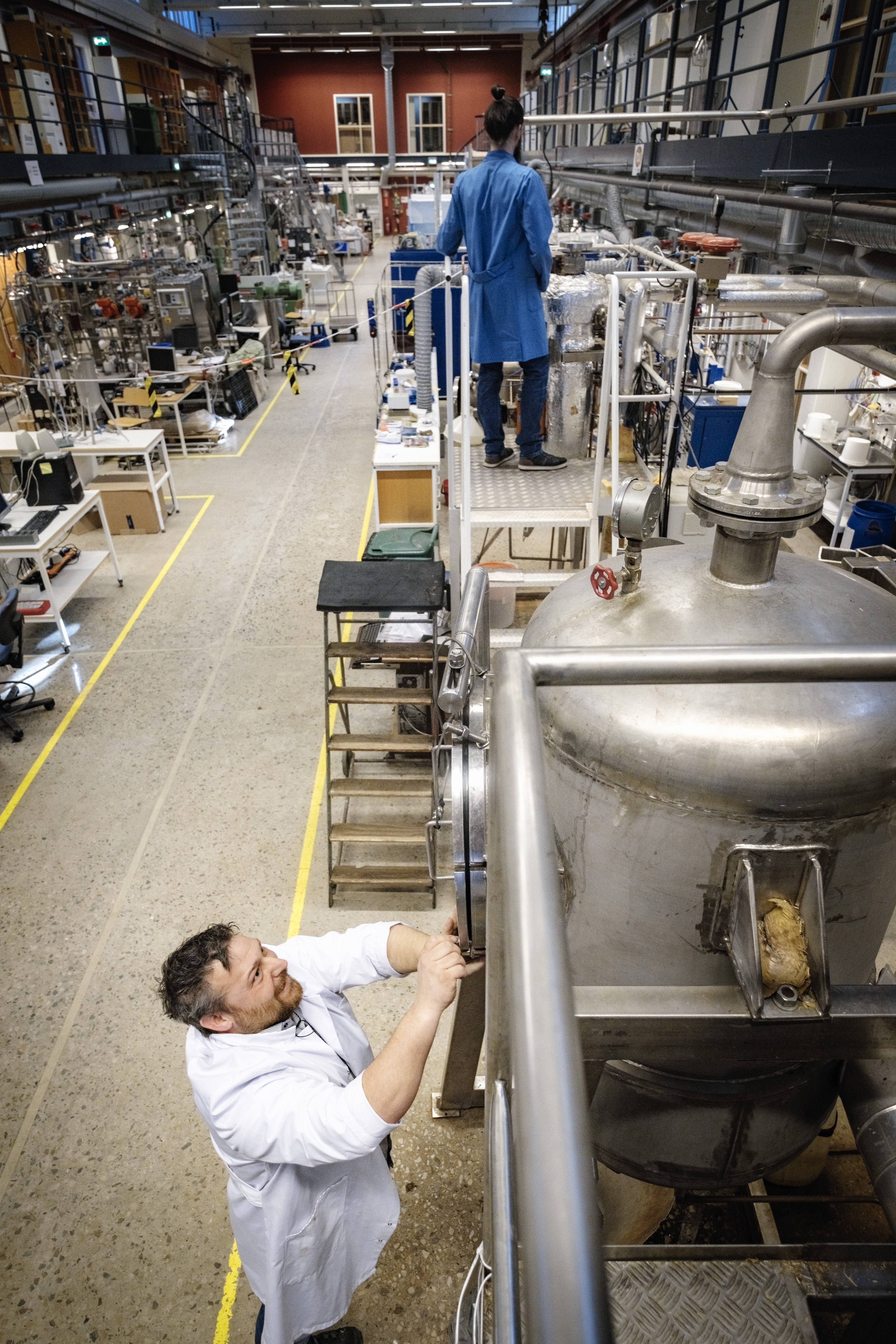 Men working in factory