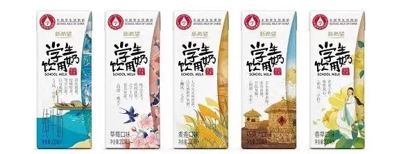 新希望学生饮用奶使用利乐柳叶包