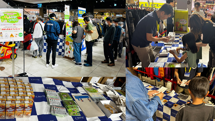 Scenes from a recycling promotion event