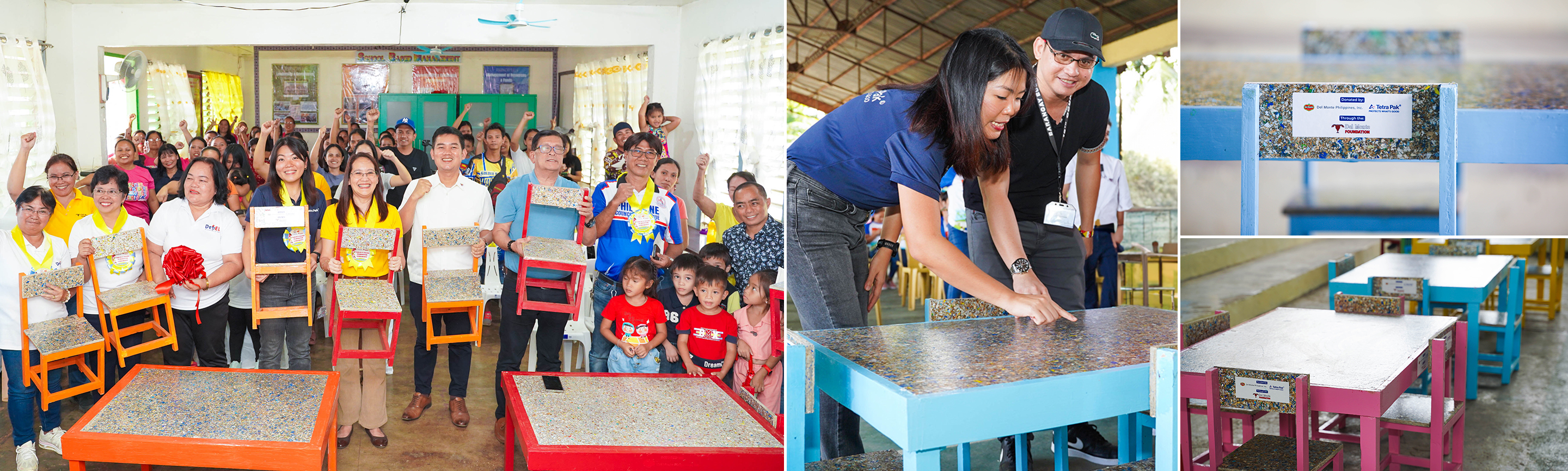 Del Monte Foundation and Tetra Pak representatives 