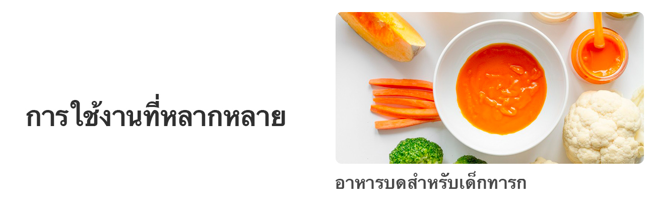 Wide rang of applications, baby food puree